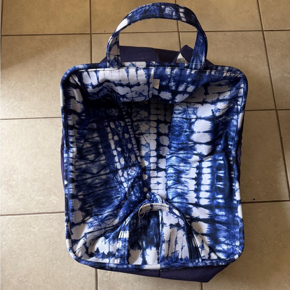 Blue Tie-Dye Storage Bin